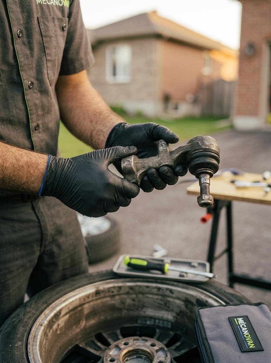 Remplacement de rotules de direction à domicile